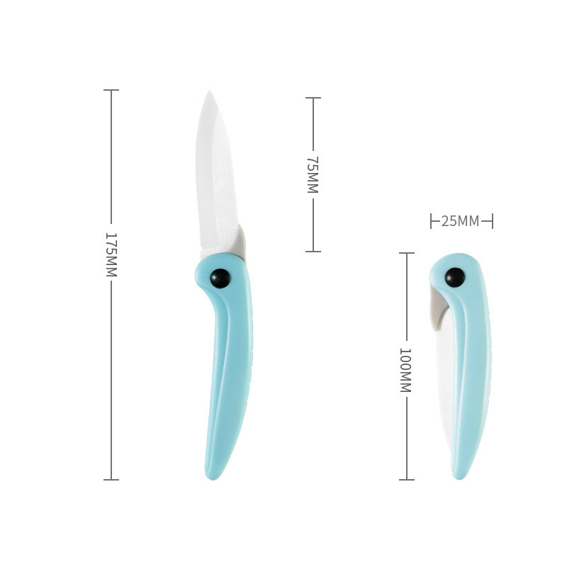 Folding knife, ceramic fruit knife, portable parrot folding knife, mini multi-functional household peeler knife, creating high-end Application Scenario