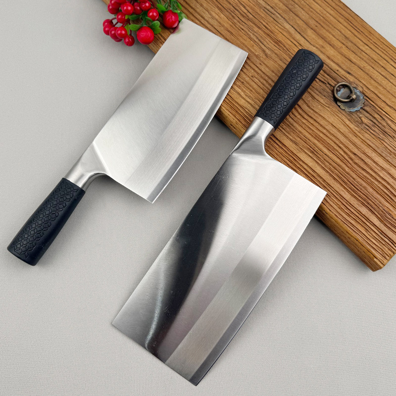 Household kitchen knives, hotel mulberry knives, PP handle kitchen knives, Yangjiang manufacturer, stainless steel chopping knives, round handle vegetable and meat cutting knives details Picture