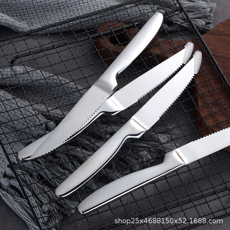 Baishida steak knife, household fruit cutting knife, sharp steak knife set, Western food knife, Western tableware, steak knife Application Scenario