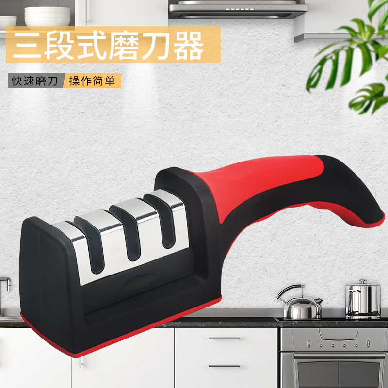 Household multi-functional manual knife sharpener, whetstone, kitchen knives, fruit knives, kitchen tools, sharpening tools, knife sharpening details Picture