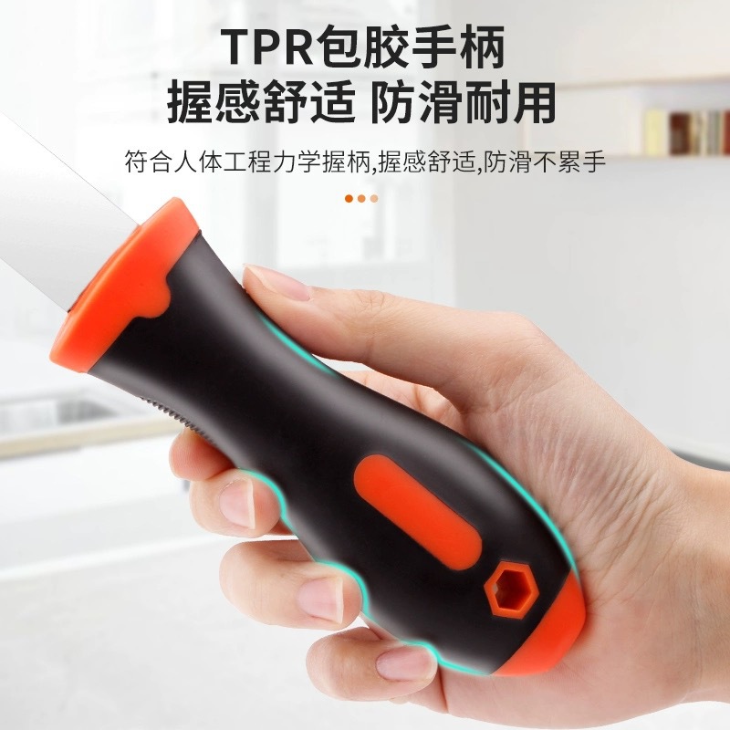 Double-headed scraper, tile grouting cleaning knife, stain removal extended scraper, glue removal scraper, liquid crystal film pasting tool, cross-border Application Scenario
