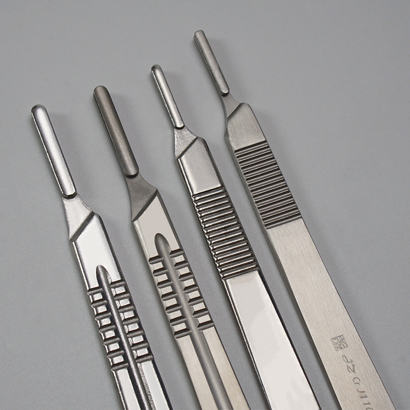 Stainless steel surgical handle, surgical handle No. 3, industrial engraving knife No. 4, veterinary knife handle, laboratory scalpel details Picture