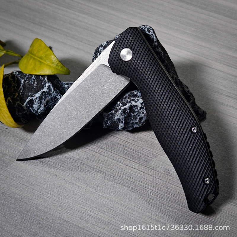 Portable folding knife D2 steel ABS handle folding knife for outdoor mountain climbing and camping, cross-border special supply folding knife in stock Specification drawing