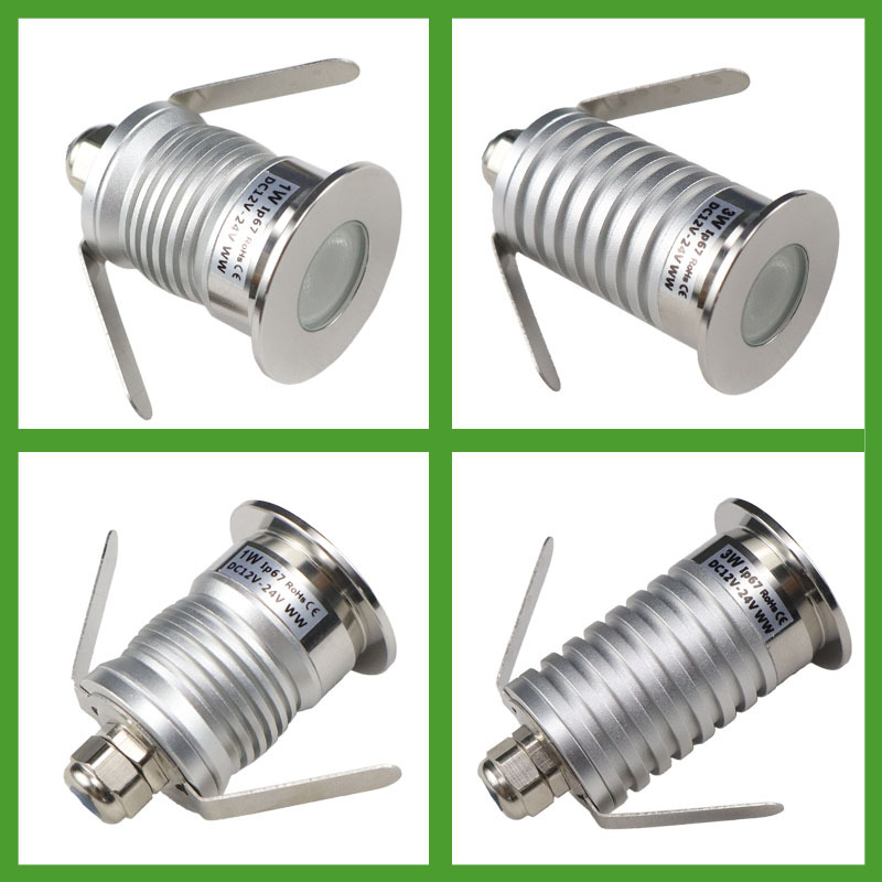 led courtyard ground light, 316 stainless steel face cover, aluminum lamp body, 1W mini light for villas, squares, corridors, gardens and lawns Item Picture