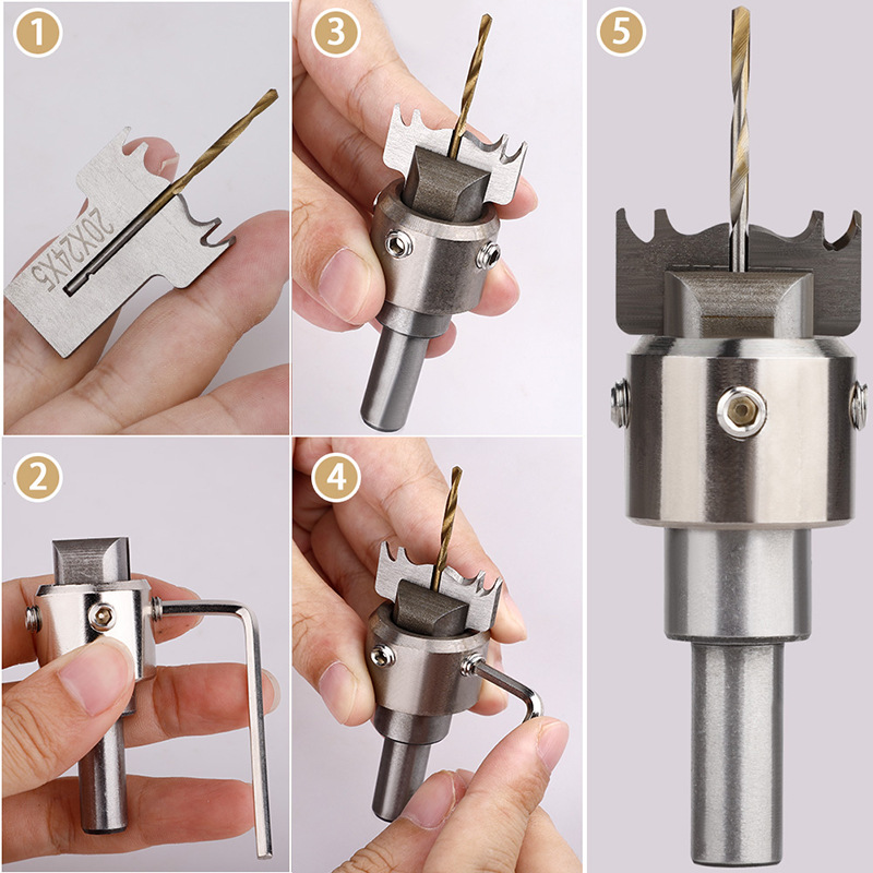 Cross-border supply ring knife, safety buckle integrated knife set, finger guard knife, woodworking milling cutter, prayer bead knife tool Application Scenario