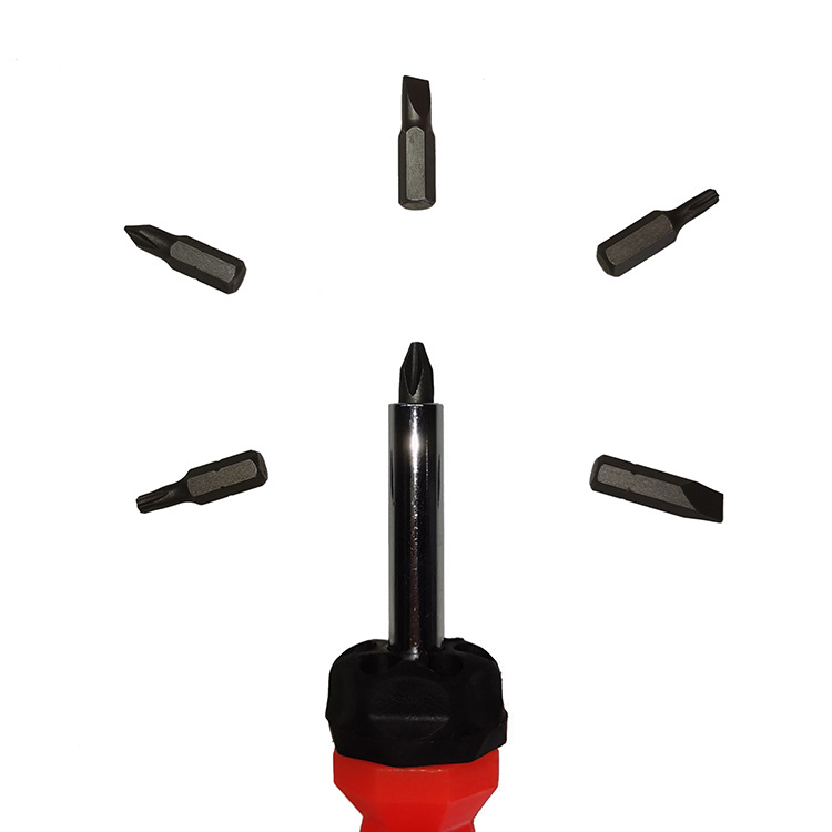 Wholesale six-in-one screwdriver set, flat-head cross-key screwdriver, mini small screwdriver set details Picture