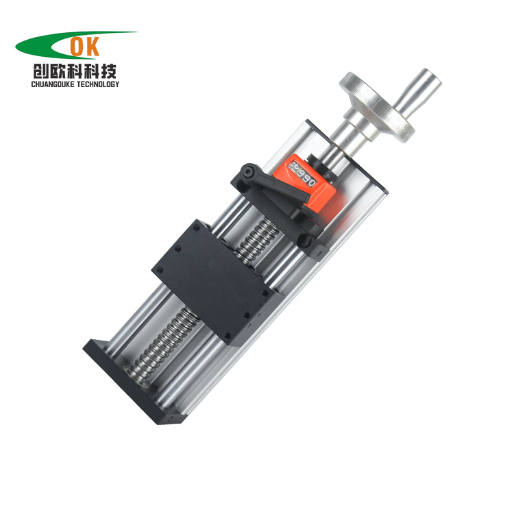 Manufacturer's linear lead screw manual digital display slide module, displacement adjustment platform, cross-shaped module, linear slide module undefined
