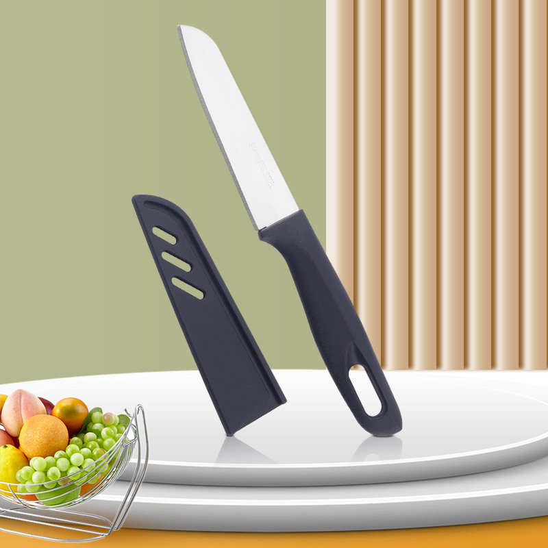 A Daifa stainless steel fruit and vegetable peeler knife with a scabbard, a portable peeler for peeling household kitchen fruits details Picture