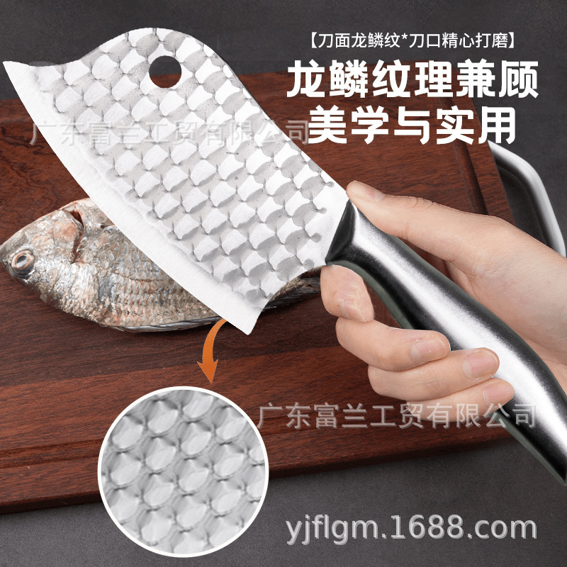Yangjiang kitchen knives, sharp forged fish-killing knives, all-steel integrated mini ladies' knives, kitchen fruit knives, and kitchen knives Specification drawing