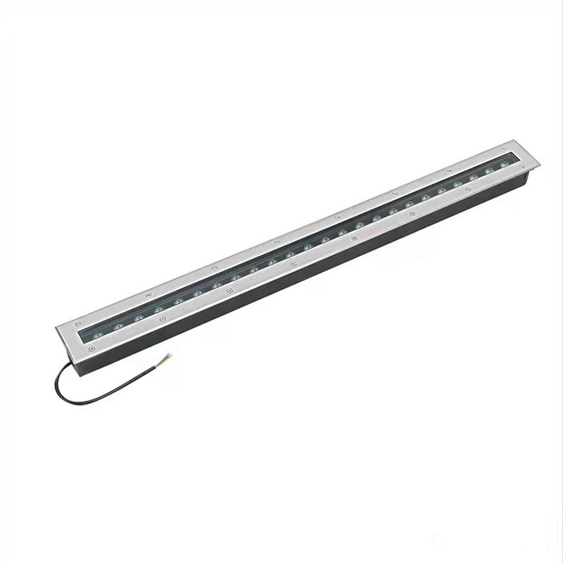 led long strip ground lights, embedded ground lights, outdoor waterproof garden light strips, ground light strips, strip shape, 220V 24V Item Picture