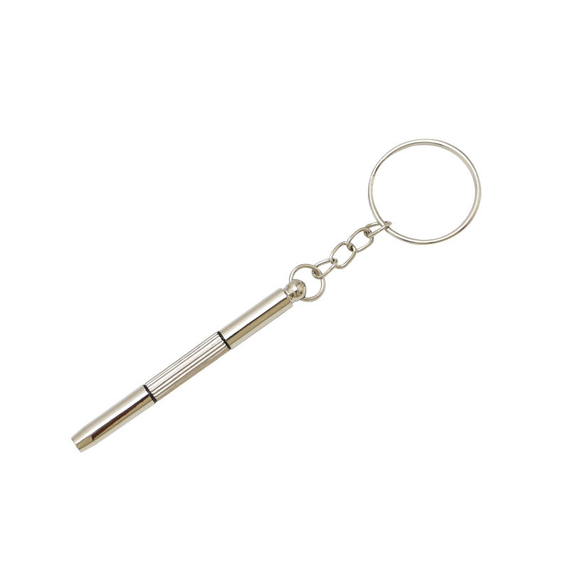 Three-in-one portable eyewear repair tool with a three-in-one screwdriver with a hanging ring for mobile phones and watches undefined