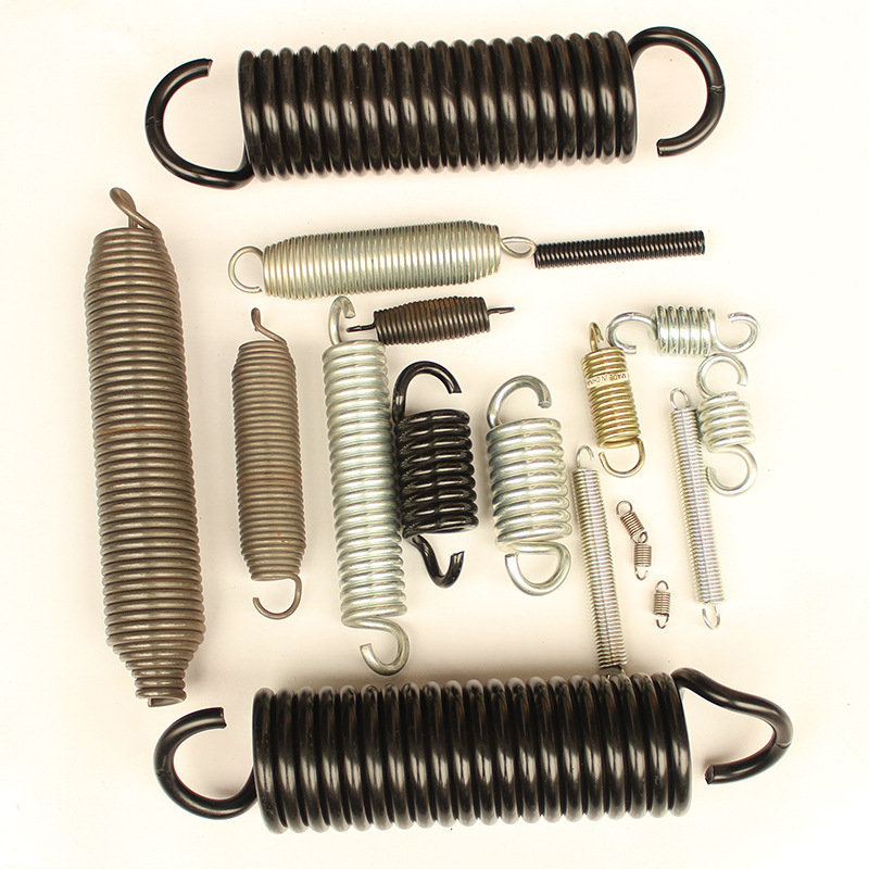 Precision tension spring, anti-rust galvanized stainless steel, galvanized double-hook tension spring, tension shock absorption and compression spring plate details Picture