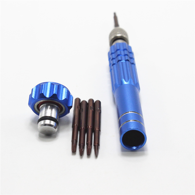 Precision m aluminum alloy five-in-one screwdriver, mobile phone repair and disassembly glasses, 1.2-5-in-one screwdriver, Allen wrench undefined