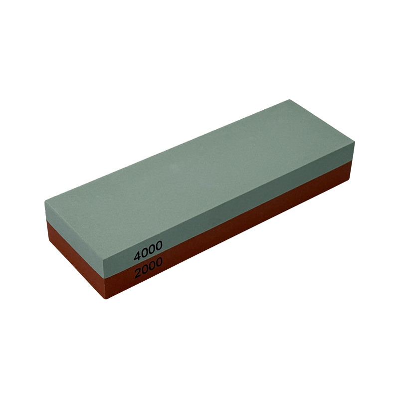 Household polishing whetstone oil stone 180 with frame, white corundum double-sided oil stone bar, Whetstone Item Picture