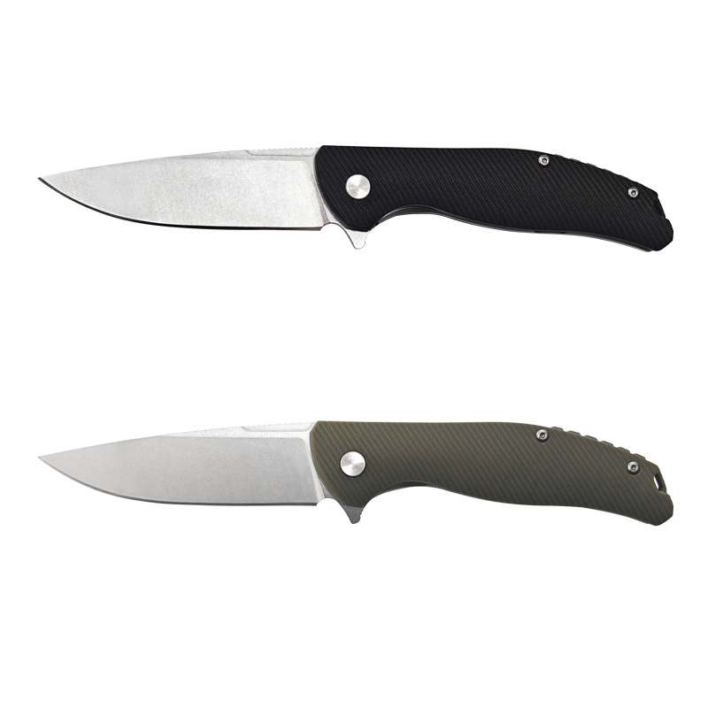 Portable folding knife D2 steel ABS handle folding knife for outdoor mountain climbing and camping, cross-border special supply folding knife in stock Item Picture