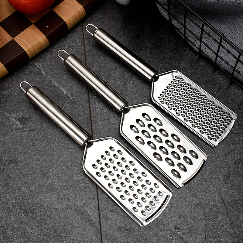 Multi-functional stainless steel grater, cheese grater, vegetable and fruit grater, radish grater, bow-shaped ginger grater Application Scenario