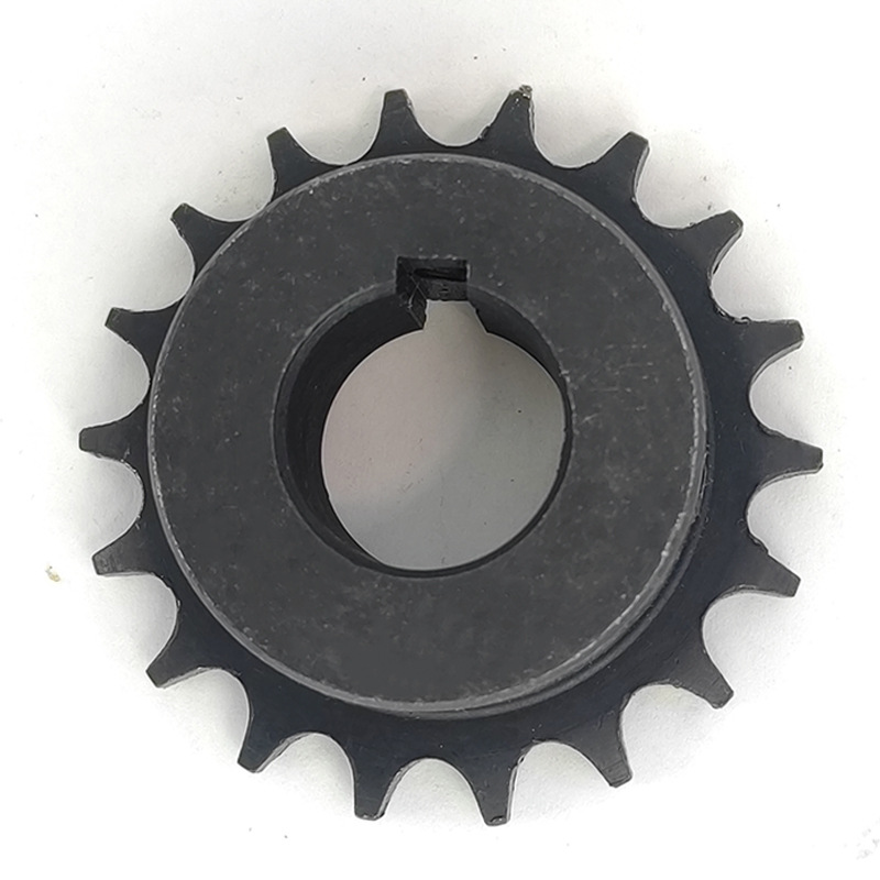 The manufacturer supplies 4-minute 18-tooth double-row industrial sprocket accessories for stainless steel conveyor lines, made of 45# steel and non-standard undefined