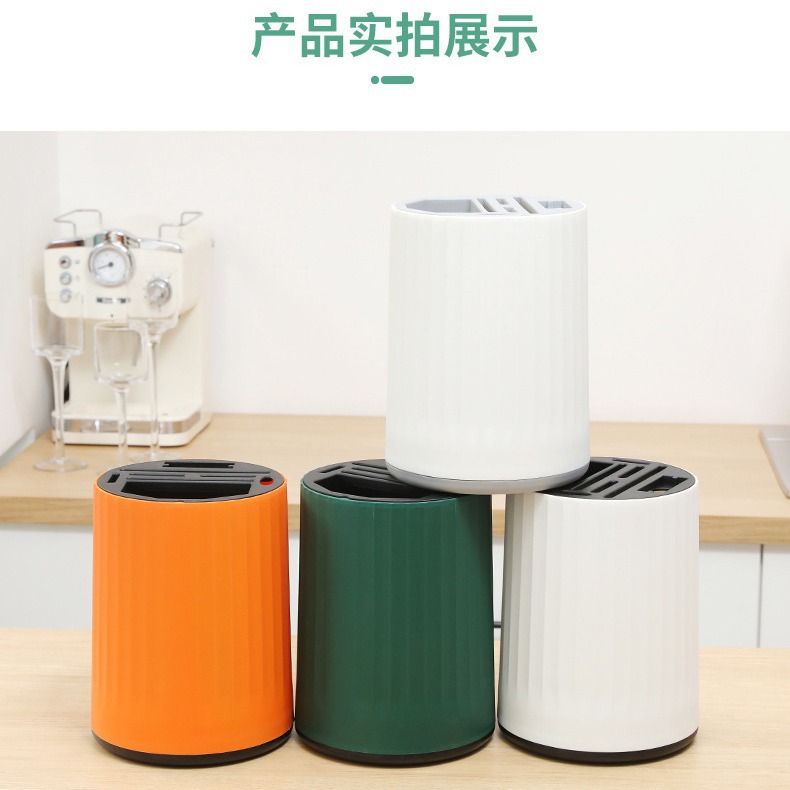 Douyin's best-selling kitchen rotating knife rack, multi-functional household chopsticks, kitchen knives and tableware rack, a storage wonder Application Scenario
