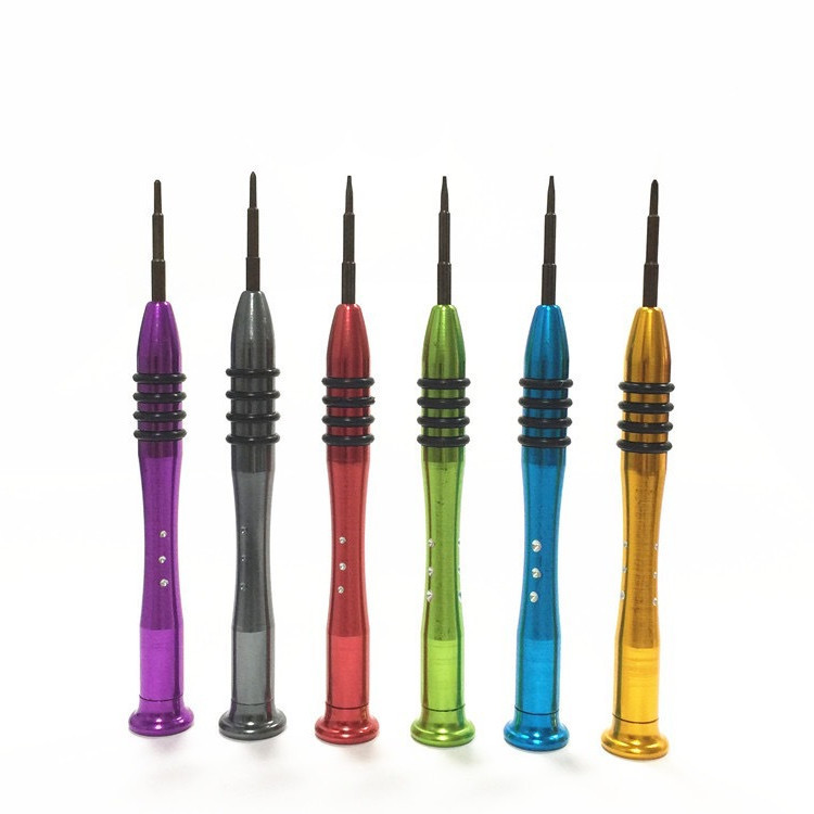 Nine-hole aluminum alloy manual screwdriver is suitable for disassembly tools of Apple, Android and Huawei mobile phones, supplied by the manufacturer Item Picture