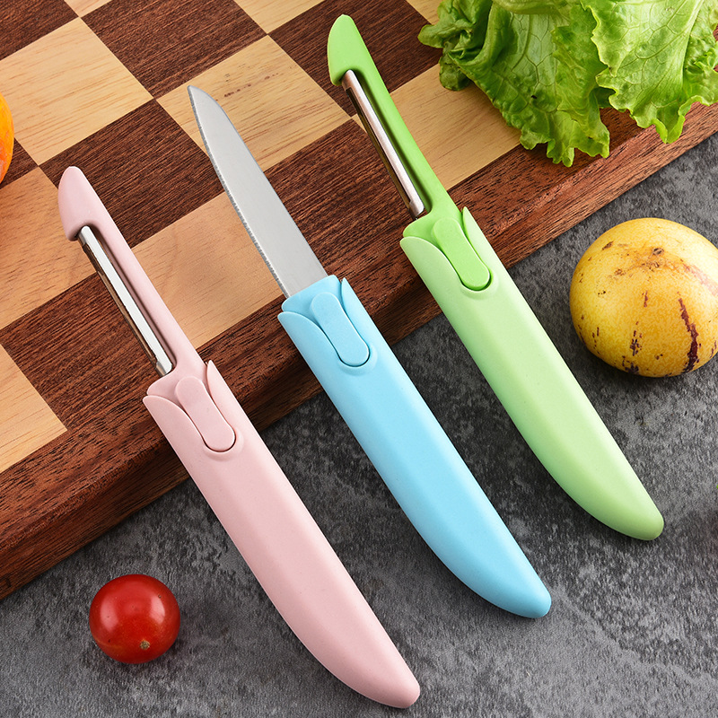 Factory wholesale two-in-one peelers, household peelers, kitchen knives, double-headed melon peelers, kitchen tools details Picture