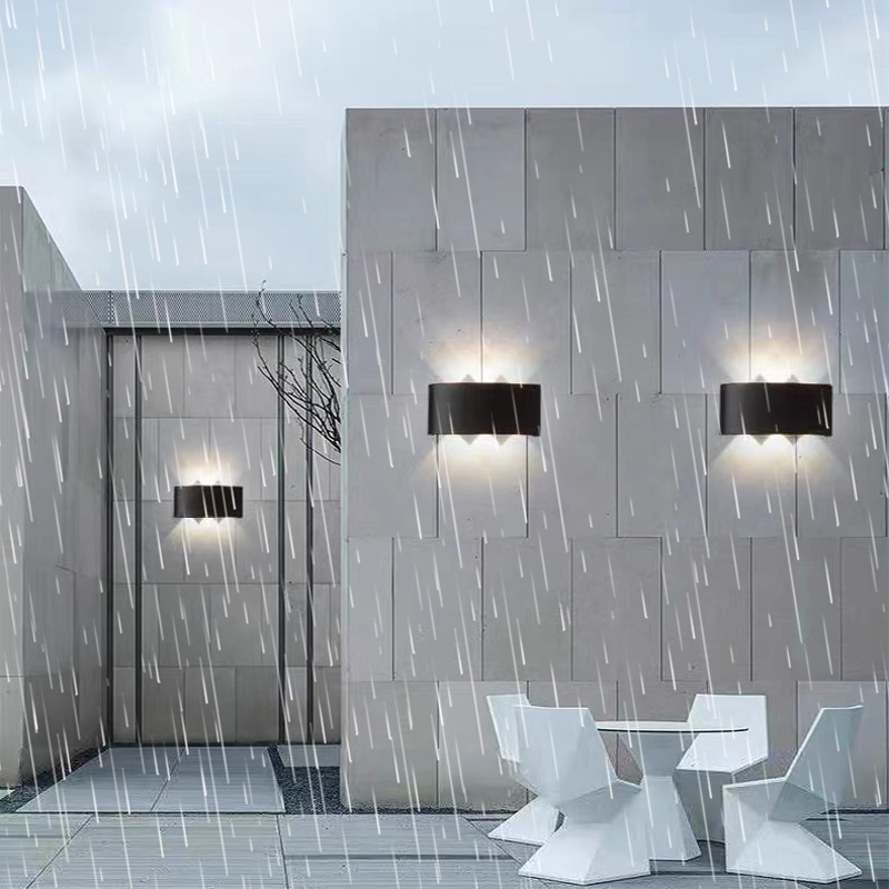 Modern and simple outdoor waterproof LED wall lamps, hotel corridor, living room, bedroom, bedside, indoor up and down illuminated wall lamps Specification drawing
