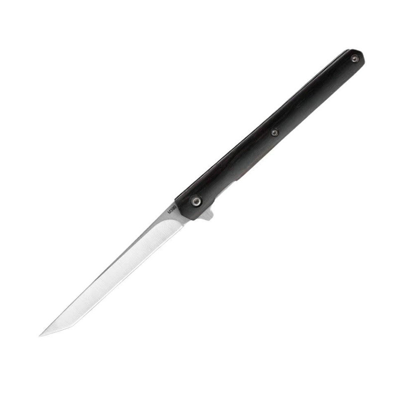 Factory high-hardness stainless steel folding knife, portable mini pocket, wooden handle magic pen, outdoor knife, sharp fruit knife details Picture