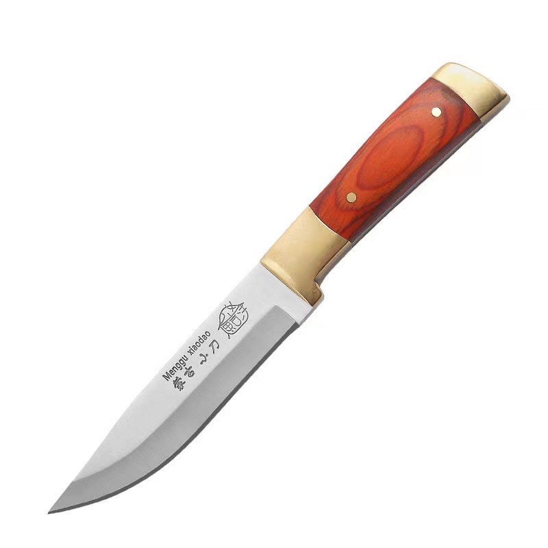 Hot-selling Mongolian meat knife, household kitchen fruit knife, barbecue knife, Western steak knife, hand-held meat small cutter Item Picture