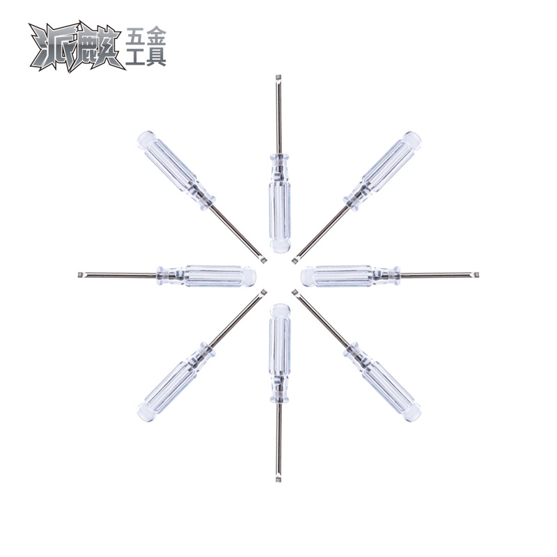 A 3.0MM manual screwdriver with an 11-shaped transparent crystal screwdriver is suitable for toy delivery or household use details Picture