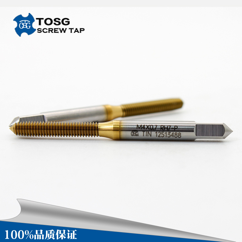 Taiwan Dabao taps TOSG TIN-EXL-NRT titanium-coated tapping pins for high-speed steel machine extrusion taps and taps Specification drawing