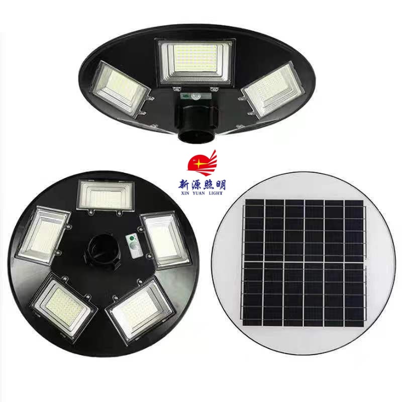 Integrated led solar street lamps for courtyard heads, UFO flying saucers, human body sensing remote control, landscape outdoor lighting Application Scenario
