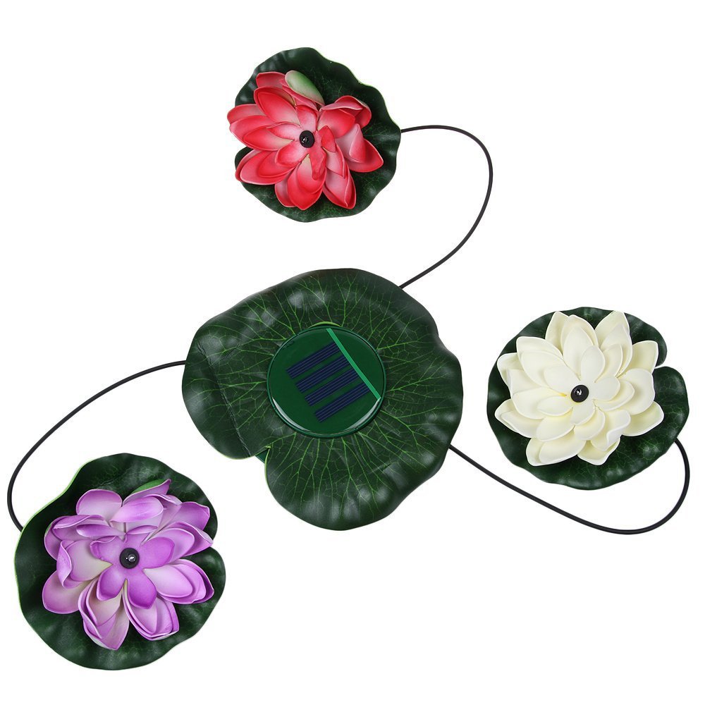 Cross-border bestsellers: Solar lotus lanterns, landscape pool garden decorative lights, solar ornamental lights, and simulated lotus lanterns Item Picture