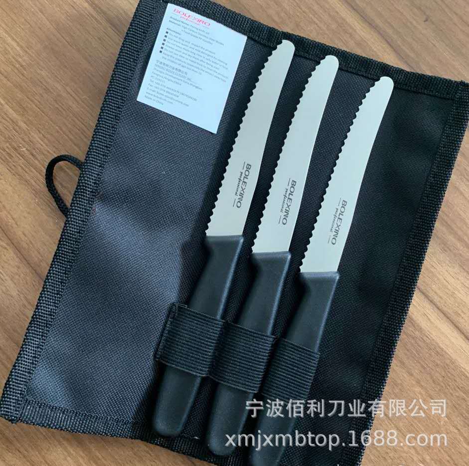 Serrated Western table steak knife and steak knife series full figure
