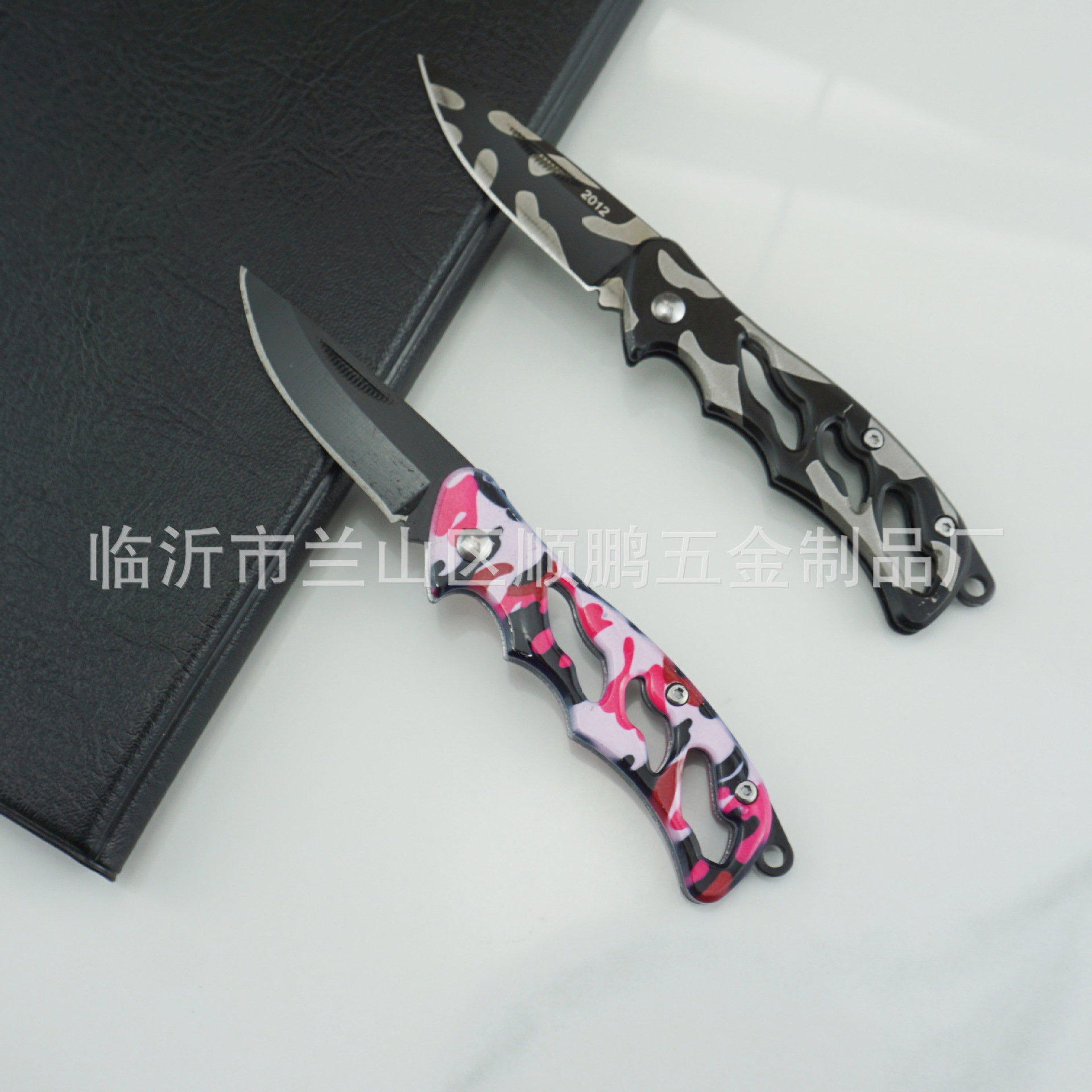 Wholesale outdoor stainless steel knives, camping folding fruit knives, camouflage portable protective knives, unboxing knives Specification drawing
