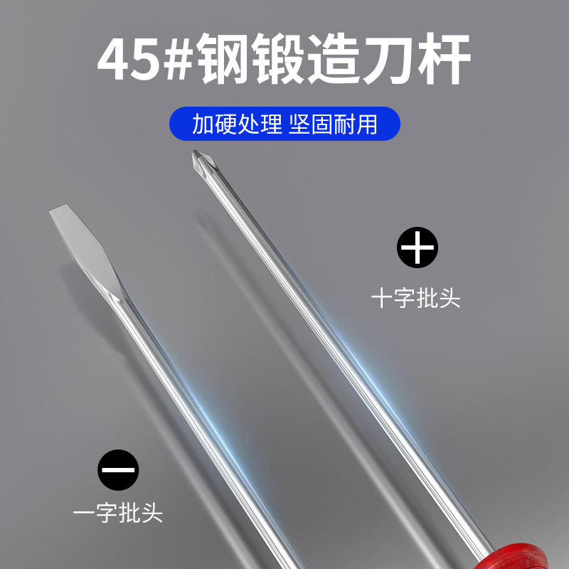 Factory wholesale of small screwdrivers, 3mm crystal mini flat-mouth screwdrivers with a straight cross shape and transparent handles, small screwdrivers details Picture
