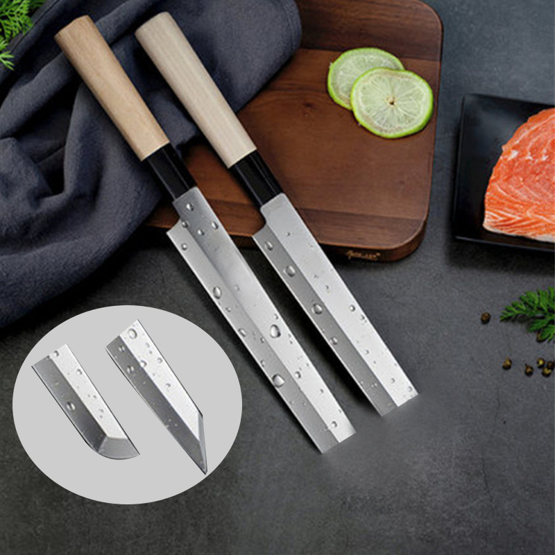 Factory wholesale fish head knives, Japanese cooking knives, stainless steel sashimi knives, raw fish knives, fish-killing bone-removing knives, chef knives details Picture