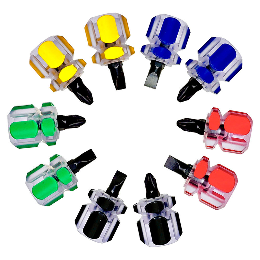 Cross-shaped transparent crystal handle repair tools, disassembly and assembly, household small screwdrivers, screwdrivers, screwdrivers Item Picture