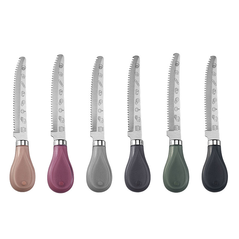 Cross-border in-stock steak cutting special Western-style steak knife and fork, hotel tableware, steak knife, stainless steel serrated bread knife Item Picture