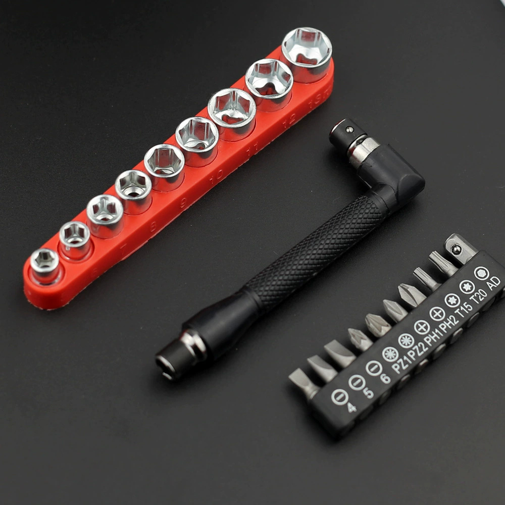Your double-head socket wrench, 7-shaped L-shaped wrench, 6.35 air wrench, screwdriver, screwdriver, extension rod, 1/4 right-angle handle undefined