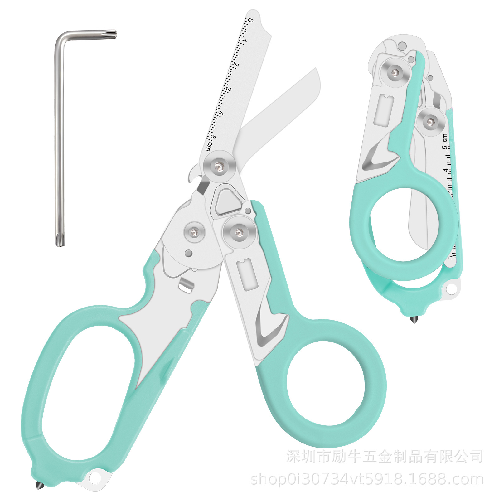 The six-in-one multi-functional tactical pliers are the same as those of Lezeman. They are outdoor raptor scissors, folding version with small handles Application Scenario