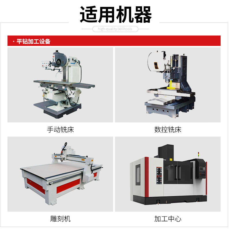 4-edge white steel milling cutter, fully ground high-speed steel extended extra-long two-edge and four-edge end milling cutter for aluminum by Hebei Metallurgical Group, 3-edge washing tool Specification drawing