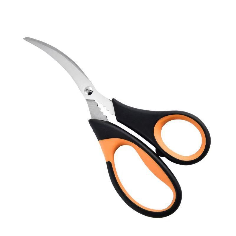Special scissors for opening the back of lobsters, household multi-functional seafood kitchen scissors, stainless steel crab scissors, kitchen tools, creativity Specification drawing