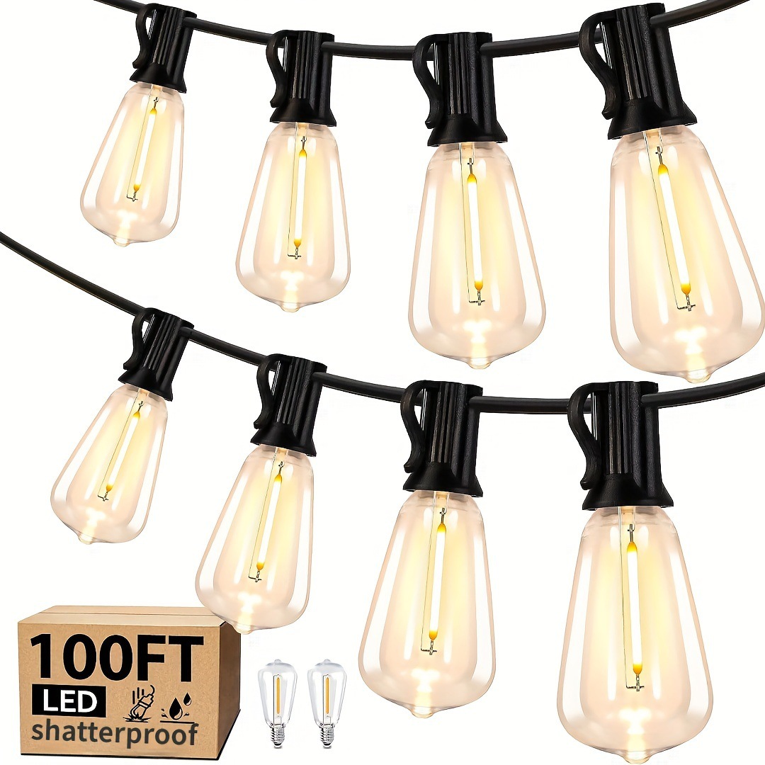 50 FT Outdoor String Lights FAll proof Patio Lights With17+ Item Picture