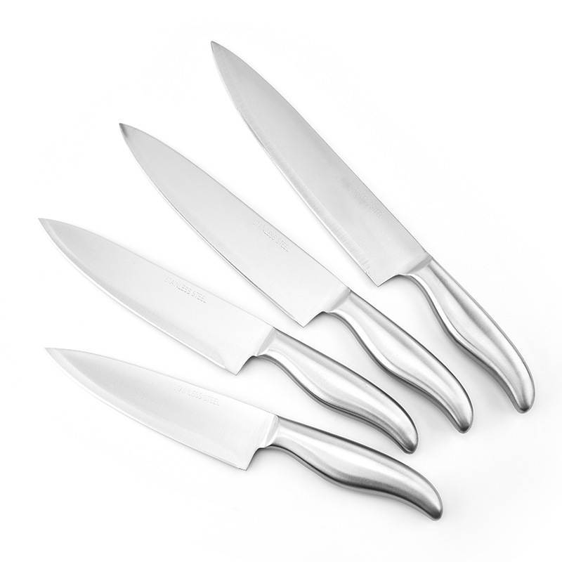 Stainless steel knife, hollow handle knife, chef's knife, slicing and meat cutting knife, chef's knife, Yangjiang kitchen knife, household sashimi Specification drawing