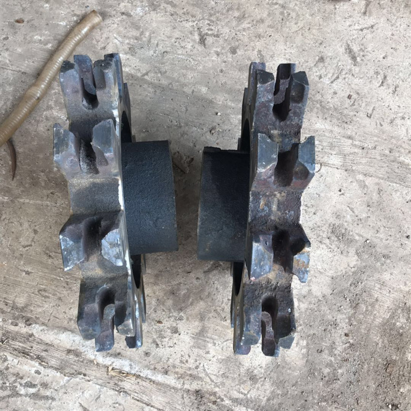 Scraper conveyor 45# steel sprocket cast steel circular ring industrial transmission sprocket scraper conveyor sprocket gear six-tooth Specification drawing