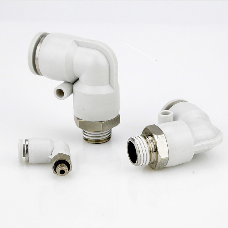 PL Threaded elbow 10-2 pneumatic joint air pipe right-angle elbow m8 quick Plug joint accessories manufacturer Application Scenario