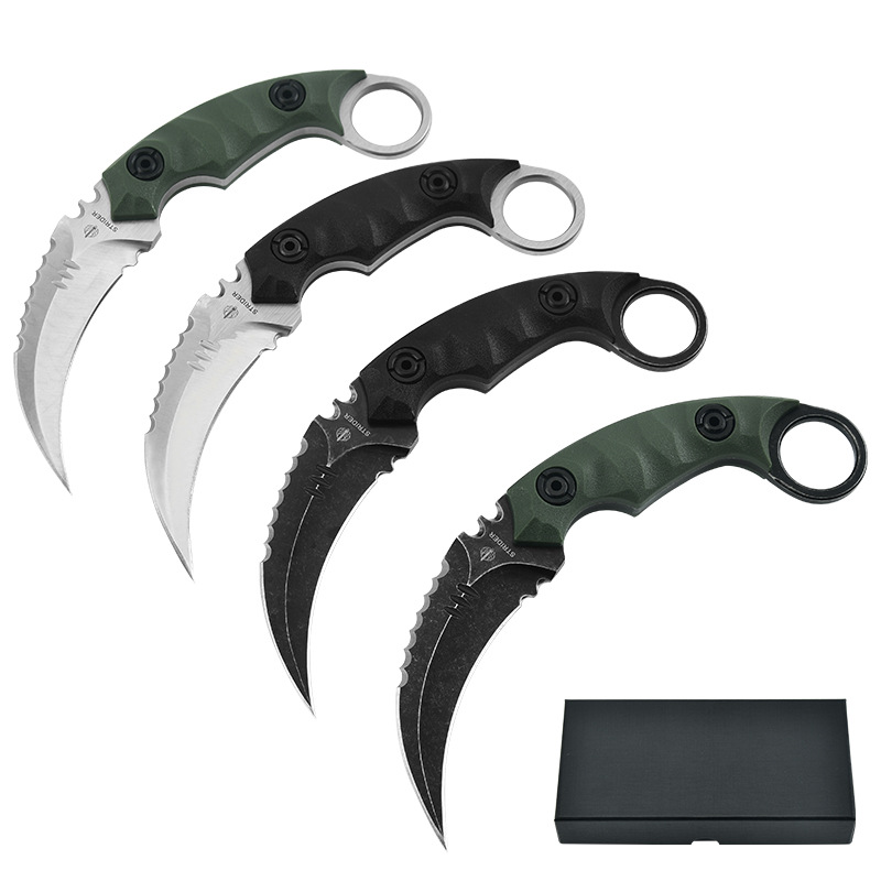 karambit Outdoor Knife, Strider, Shadow Small Claw Knife, Claw Knife, Self-defense Knife, Mini Curved Knife Item Picture