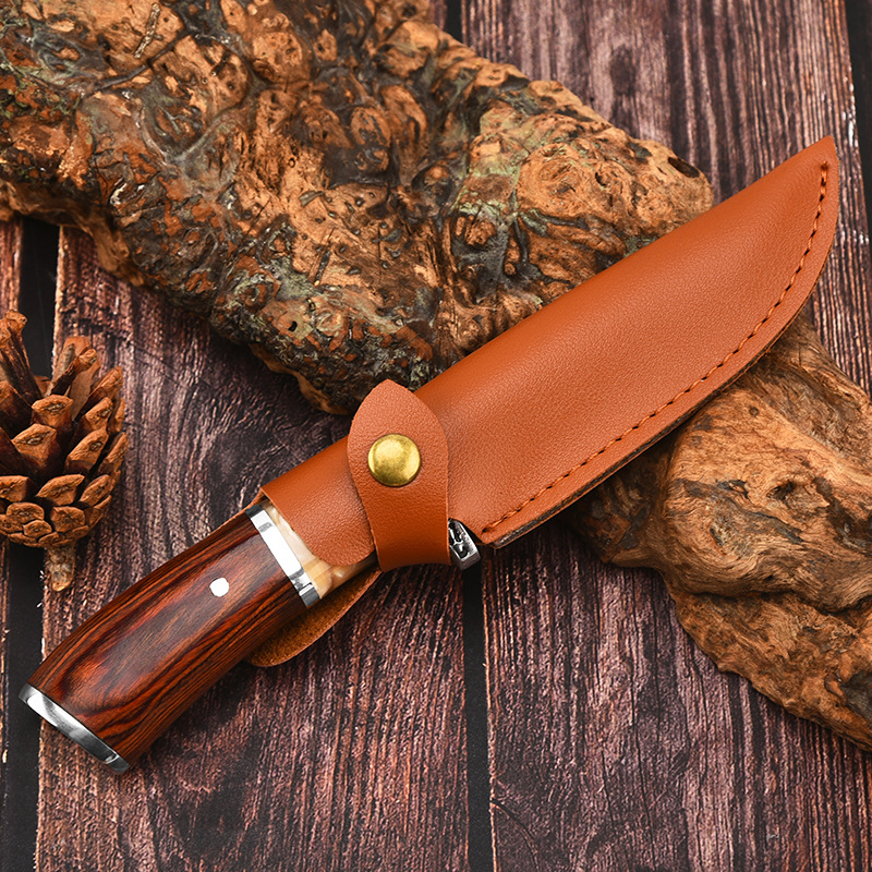 Modern, simple, high-hardness, sharp stainless steel swift straight knife, outdoor survival and survival portable multi-purpose knife Application Scenario