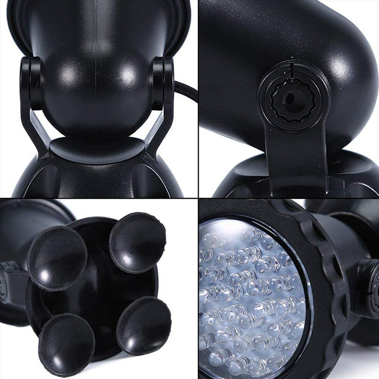 Cross-border multi-color RF remote-controlled diving light, pond spotlight, adjustable seven-color rockery projection light, one-to-four underwater light Application Scenario