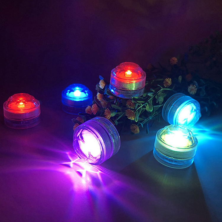 New 3LED diamond knob candle light, aquarium underwater light, waterproof remote control diving light, lighting fixture knob light details Picture