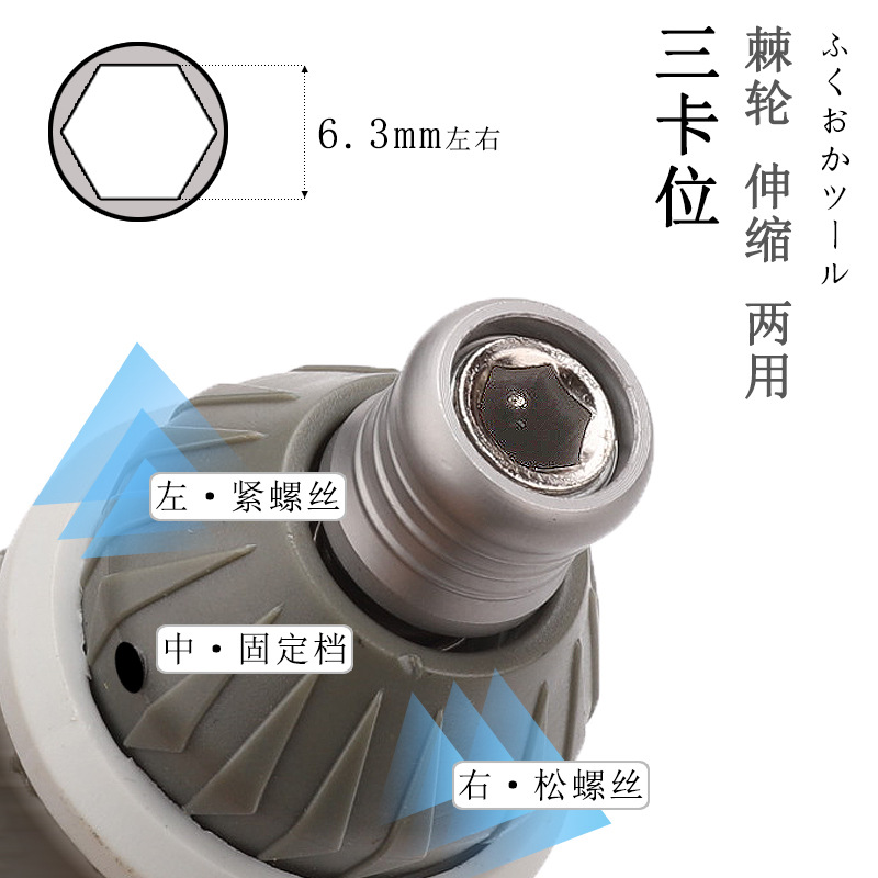 Fukuoka tool ratchet screwdriver, cross-head dual-purpose FO-9006 household combination tool, manual adjustment Application Scenario